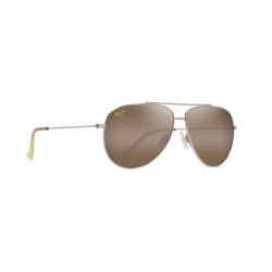 Maui Jim Hauol Shiny Lt Gold w/Orange&Yellow - Bronze Lenses 3P