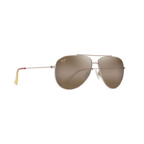 Maui Jim Hauol Shiny Lt Gold w/Orange&Yellow - Bronze Lenses 3P