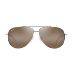 Maui Jim Hauol Shiny Lt Gold w/Orange&Yellow - Bronze Lenses 3P