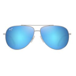 Maui Jim Hau'oli Shiny Shiny silver w/Blue&Green Blue Hawaii 2P