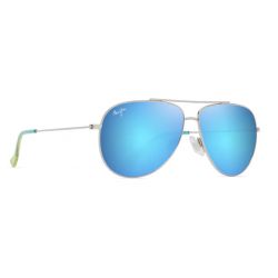 Maui Jim Hau'oli Shiny Shiny silver w/Blue&Green Blue Hawaii 2P