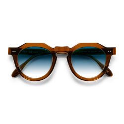 Pantos Paris CROWN Sun Crysal Brown Blue Gradient
