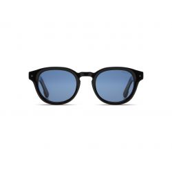 Komono The Riley Black - Blue Polarized Lenses