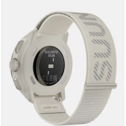 Suunto RUN Frost Gray - bracelet textile avec la marque SUUNTO réfléchissante