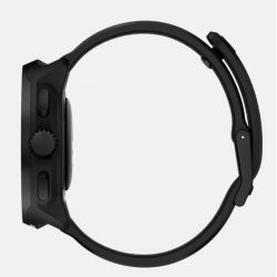 Suunto RUN All Black - bracelet en silicone avec la marque SUUNTO