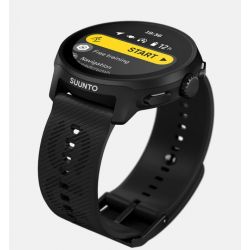 Suunto RUN All Black - bracelet en silicone avec la marque SUUNTO