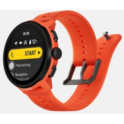Suunto RUN Coral Orange - bracelet en silicone avec la marque SUUNTO