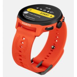 Suunto RUN Coral Orange - bracelet en silicone avec la marque SUUNTO
