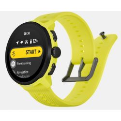 Suunto RUN Lime - bracelet en silicone avec la marque SUUNTO