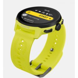 Suunto RUN Lime - bracelet en silicone avec la marque SUUNTO