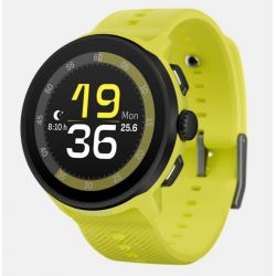 Suunto RUN Lime - bracelet en silicone avec la marque SUUNTO