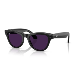 Ray-Ban Meta Skyler Shiny Black - Transitions Amethyst