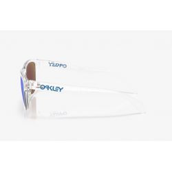Oakley Frogskins S Polished Clear - Prizm Sapphire