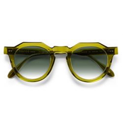 Pantos Paris Crown Crystal Olive - Gradient Green G15 Organic Lenses