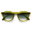 Pantos Paris Crown Crystal Olive - Gradient Green G15 Organic Lenses
