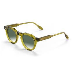 Pantos Paris Crown Crystal Olive - Gradient Green G15 Organic Lenses