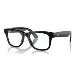 Ray-Ban Meta Wayfarer Large Shiny Black G15 Green Lens