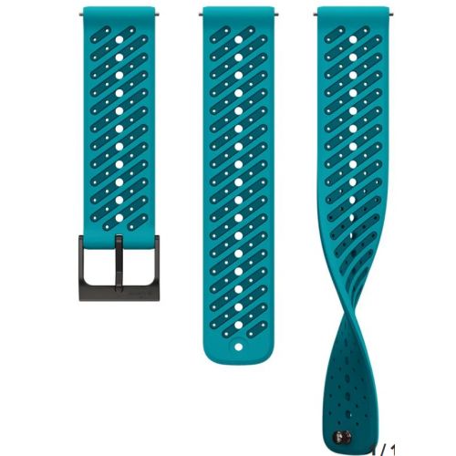 Suunto Bracelet 22mm Athletic 8 Silicone Strap Wave Blue S+M