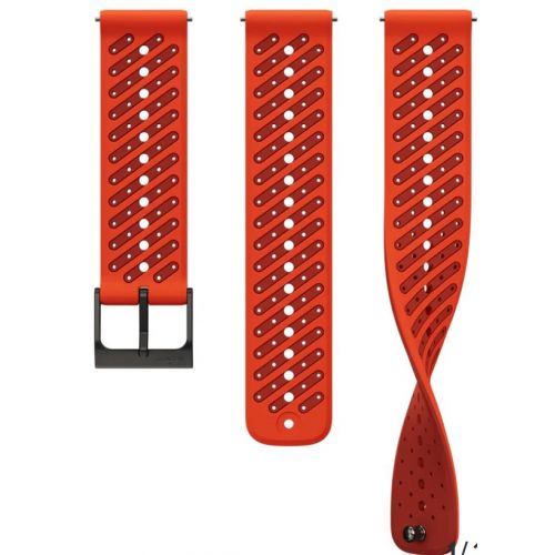 Suunto Bracelet 22mm Athletic 8 Silicone Strap Coral Orange S+M