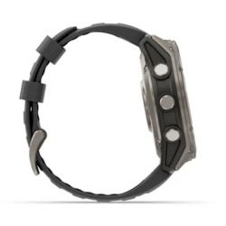 Garmin Fénix 8 51mm AMOLED Sapphire Titane Carbon Gray DLC avec bracelet noir