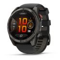 Garmin Fénix 8 PRO AMOLED/LTE - 51mm - Sapphire, Titane Carbon Gray DLC avec bracelet noir