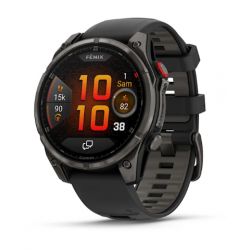  Garmin Fénix 8 PRO AMOLED/LTE - 47mm - Sapphire, Titane Carbon Gray DLC avec bracelet noir