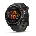  Garmin Fénix 8 PRO AMOLED/LTE - 47mm - Sapphire, Titane Carbon Gray DLC avec bracelet noir