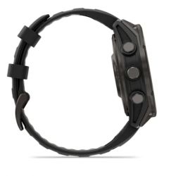  Garmin Fénix 8 PRO AMOLED/LTE - 47mm - Sapphire, Titane Carbon Gray DLC avec bracelet noir