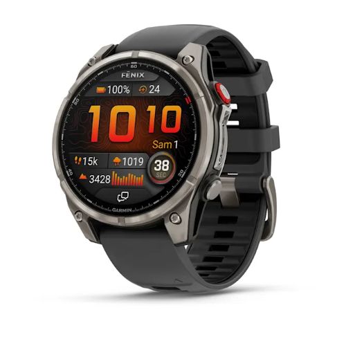  Garmin Fénix 8 PRO AMOLED/LTE - 47mm - Sapphire, Titane, Titanium avec bracelet graphite