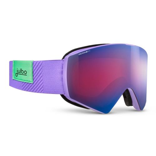 Julbo Masque de ski Razor Edge Violet - Spectron 3 Glare Control Flash Bleu