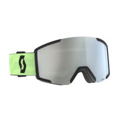 Scott Shield + extra lens glow green AMP white chrome S2