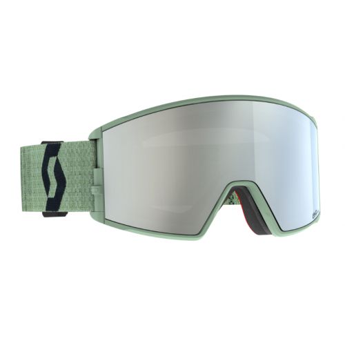 Scott React Soft Green/Black AMP White Chrome S2