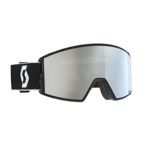 Scott React Black/White AMP White Chrome S2
