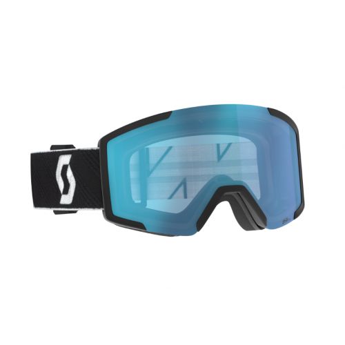 Scott Shield Black/White AMP Aurora Green Chrome S1