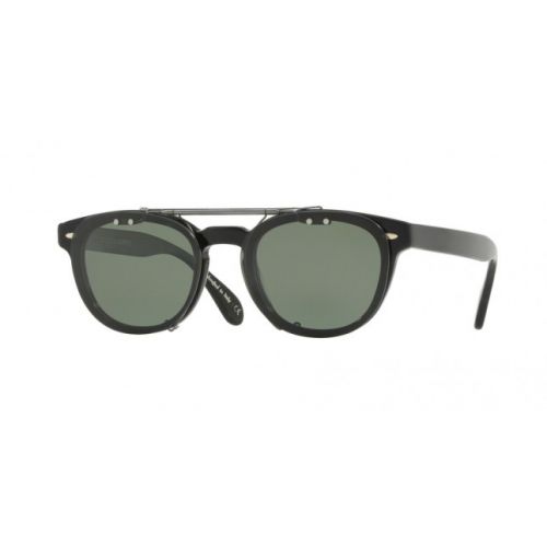 Oliver Peoples Clip-On Sheldrake Flip Up Silver Bar Grey Polar
