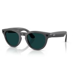 Ray-Ban Meta Headliner Gen 2 - Shiny Asteroid Grey - Clear to Emerald Transitions