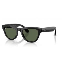 Ray-Ban Meta Skyler Shiny Black - Polar G15 Green Cat.3