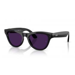 Ray-Ban Meta Skyler Shiny Black - Transitions Amethyst
