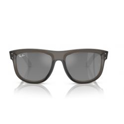 Ray-Ban Boyfriend Reverse Transparent Dark Grey - Grey Silver Mirror Cat.3
