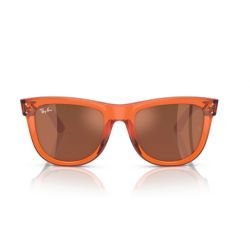 Ray-Ban RBR0502S Wayfarer Reverse - Transparent Orange Dark - Grey Mirror Copper
