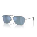 Ray-Ban Caravan Reverse Gunmetal Dark Grey Mirror Turquoise