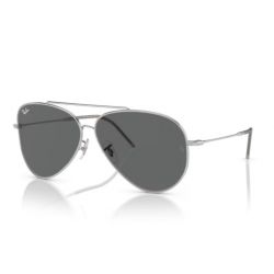 Ray-Ban RBR0101S Aviator Reverse - Silver Dark - Grey 