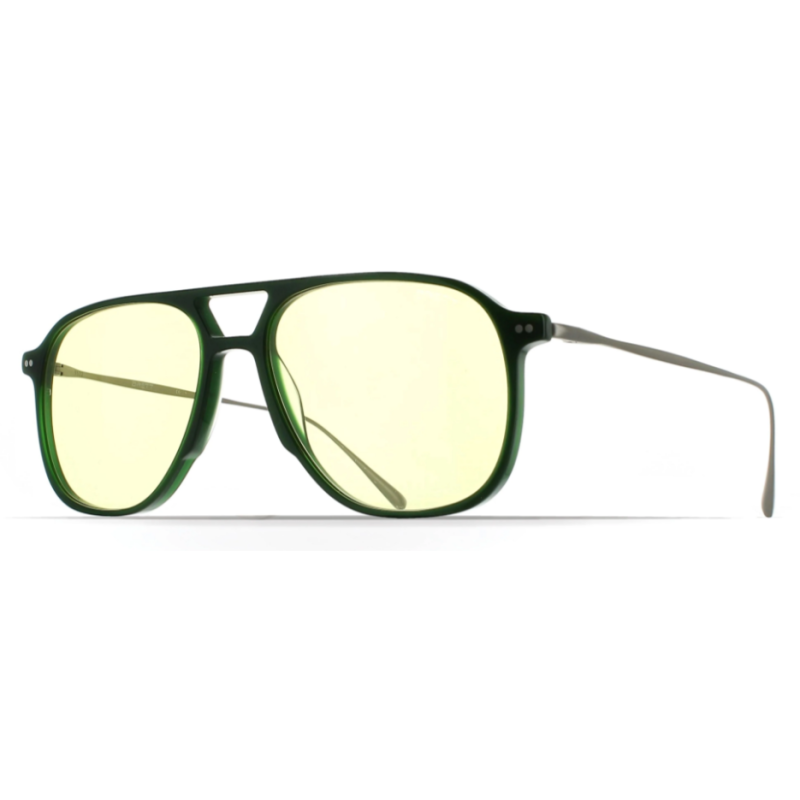 Brett Brown Sun Acetate Vert Bouteille / Argent