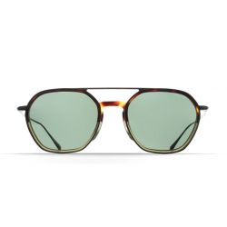 Brett Giacomo Sun Tortoise Kaki - Green Polarized Lenses