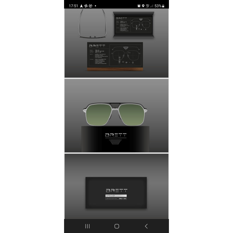 SPEC.01 Sun Ultra-Limited Edition - Silver / Black - Copy 014/100 Numbered and Engraved