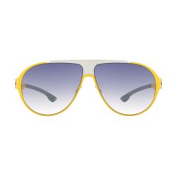 iC! Berlin Carson : Acid Yellow Pearl Mesh : Grey : Black-Clear: Donnerstag