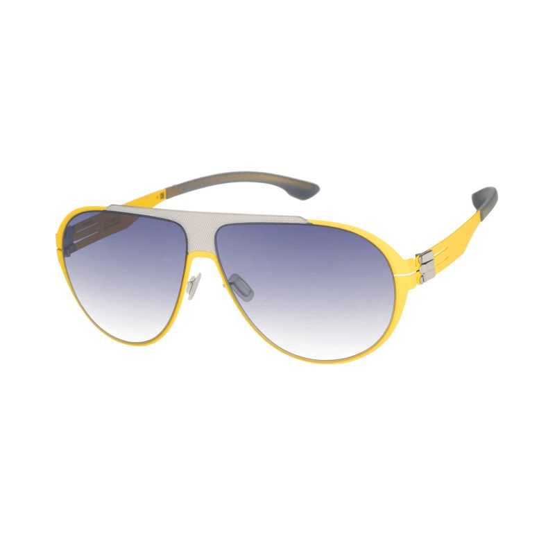 iC! Berlin Carson : Acid Yellow Pearl Mesh : Grey : Black-Clear: Donnerstag