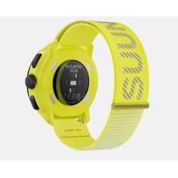 Suunto RUN Frost Gray - bracelet textile avec la marque SUUNTO réfléchissante