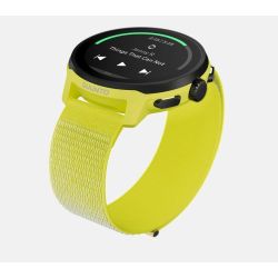 Suunto RUN Frost Gray - bracelet textile avec la marque SUUNTO réfléchissante