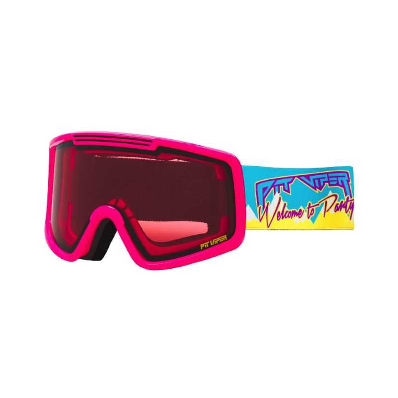 copy ofPit Viper Ski Goggle French Fry Single Wide The Carnivore 2 Pink/purple Revo Cat.3